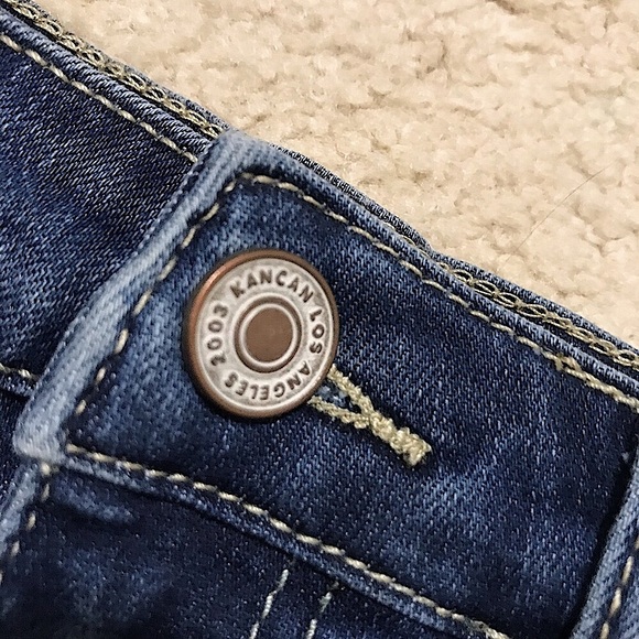 🆕🔥KANCAN(ESTILO) STYLE SUPER CUTE&STYLISH FACTORY DISTRESSED MINI SKIRT!!NWOT! - Picture 2 of 10